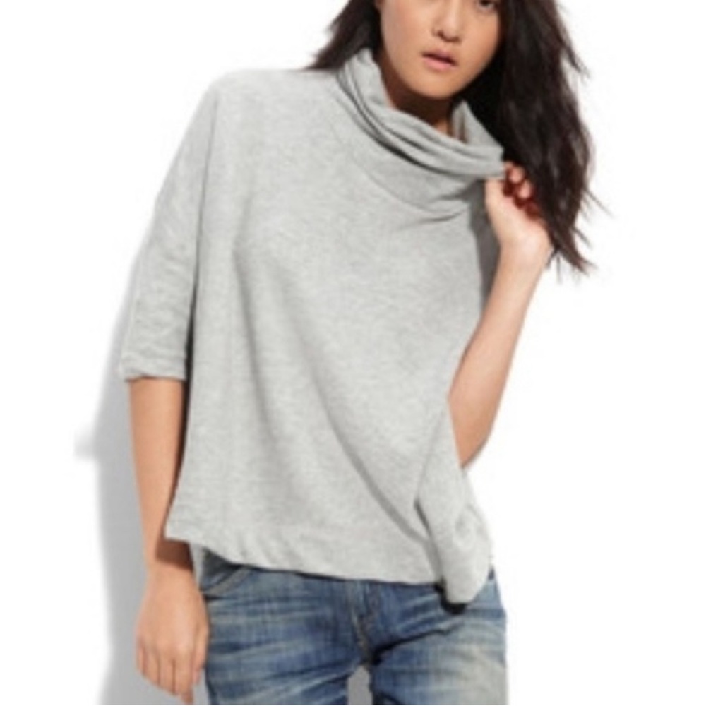 Standard James Perse Taupe brown Cowl neck S/S sweatshirt- size 2/Medium